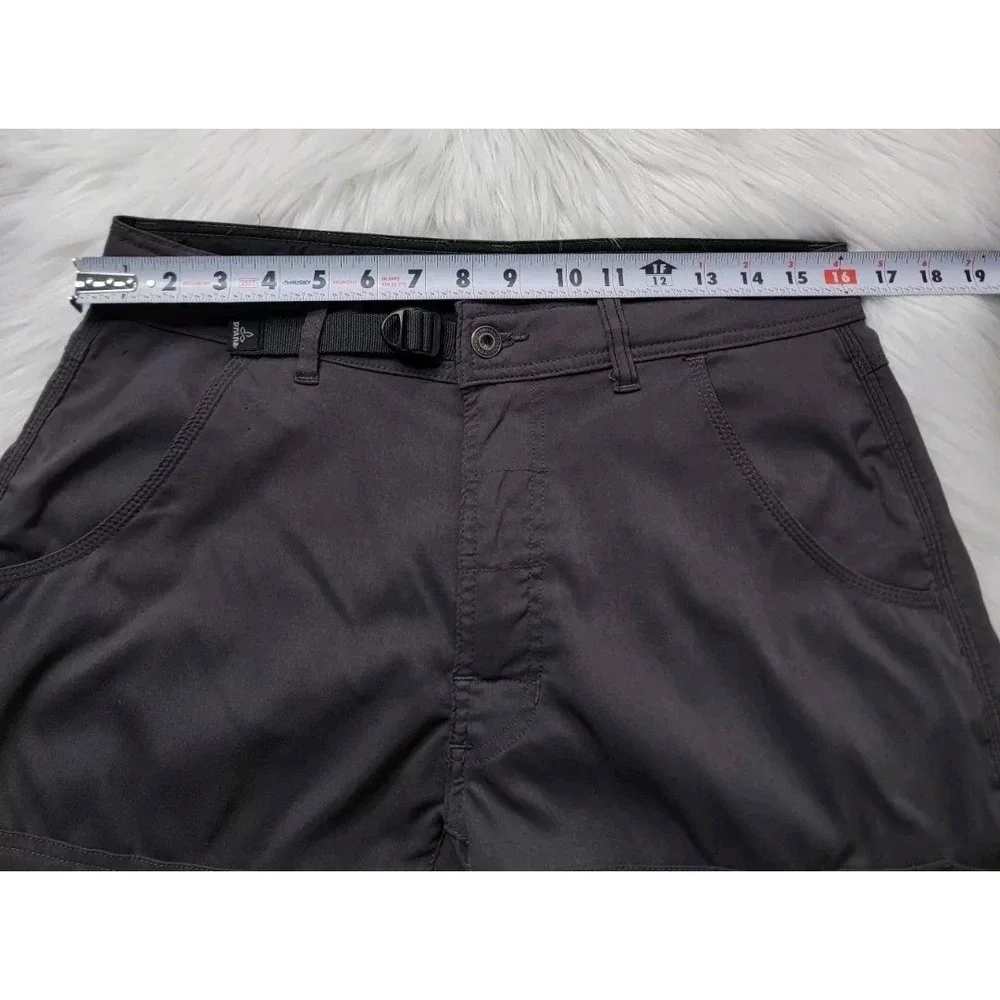 Prana Pants Zion Stretch Gray Cargo Performance Hiking Outdoor Men's Size 32x30